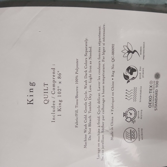 New king quilt - Picture 3 of 3